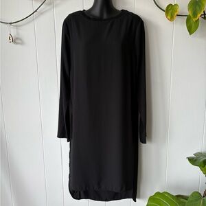 Halston Black Long Sleeve Dress | Small